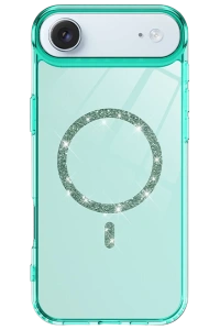 Apple iPhone 17 Air Live Diamond Magsafe Kapak - Yeşil