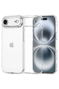 Apple iPhone 17 Air Lüx Şeffaf Silikon - Şeffaf