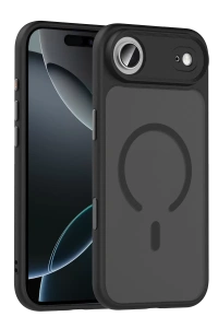 Apple iPhone 17 Air Megane Magsafe Kapak - Siyah