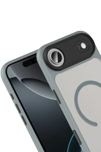 Apple iPhone 17 Air Megane Magsafe Kapak - Titan Gri