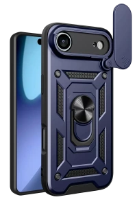 Apple iPhone 17 Air Pars Lens Yüzüklü Silikon - Lacivert