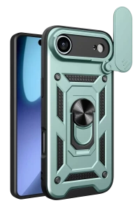 Apple iPhone 17 Air Pars Lens Yüzüklü Silikon - Yeşil