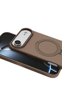 Apple iPhone 17 Air Regal Magsafe Standlı Kapak - Çöl Titanyum
