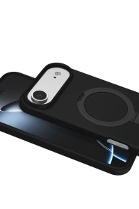 Apple iPhone 17 Air Regal Magsafe Standlı Kapak - Siyah