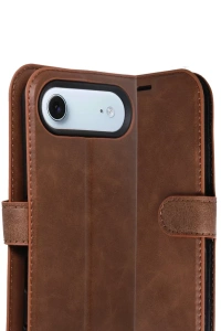 Apple iPhone 17 Air Trend S Plus Kapaklı Kılıf - Taba