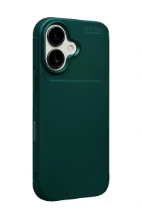 Apple iPhone 17 Auto Focus Karbon Kapak - Koyu Yeşil