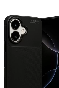 Apple iPhone 17 Auto Focus Karbon Kapak - Siyah