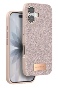 Apple iPhone 17 Bright Simli Kapak - Pembe