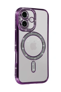 Apple iPhone 17 Joke Simli Magneticsafe Kılıf - Derin Mor