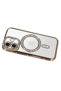 Apple iPhone 17 Joke Simli Magneticsafe Kılıf - Gold