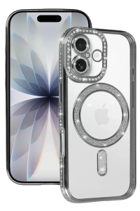 Apple iPhone 17 Joke Simli Magneticsafe Kılıf - Gümüş