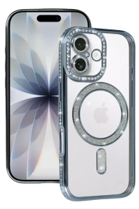 Apple iPhone 17 Joke Simli Magneticsafe Kılıf - Mavi