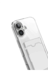 Apple iPhone 17 Kart Şeffaf Silikon - Şeffaf