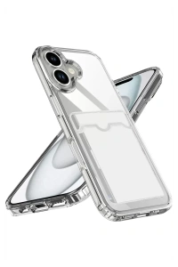 Apple iPhone 17 Kart Şeffaf Silikon - Şeffaf