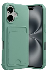 Apple iPhone 17 Kelvin Kartvizitli Silikon - Açık Yeşil