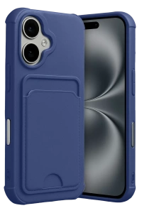 Apple iPhone 17 Kelvin Kartvizitli Silikon - Lacivert