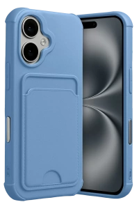 Apple iPhone 17 Kelvin Kartvizitli Silikon - Mavi