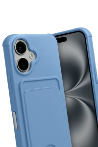 Apple iPhone 17 Kelvin Kartvizitli Silikon - Mavi