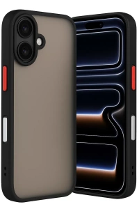 Apple iPhone 17 Kılıf Montreal Silikon Kapak - Siyah