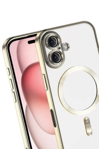Apple iPhone 17 Kross Magneticsafe Kapak - Gold