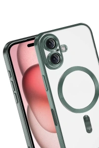 Apple iPhone 17 Kross Magneticsafe Kapak - Koyu Yeşil