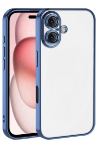 Apple iPhone 17 Lensli Silikon - Açık Mavi