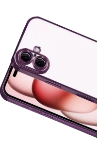 Apple iPhone 17 Lensli Silikon - Açık Mor
