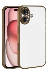 Apple iPhone 17 Lensli Silikon - Çöl Titanyum