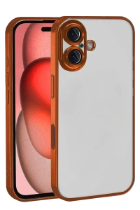 Apple iPhone 17 Lensli Silikon - Turuncu