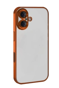 Apple iPhone 17 Lensli Silikon - Turuncu