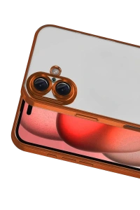Apple iPhone 17 Lensli Silikon - Turuncu