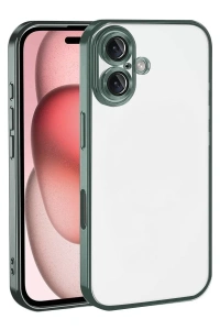 Apple iPhone 17 Lensli Silikon - Yeşil