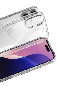 Apple iPhone 17 Lüx Şeffaf Silikon - Şeffaf