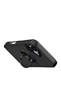 Apple iPhone 17 Montreal Yüzüklü Silikon Kapak - Siyah