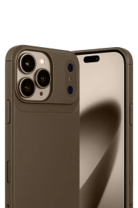 Apple iPhone 17 Pro Auto Focus Karbon Kapak - Kahverengi