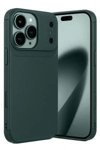Apple iPhone 17 Pro Auto Focus Karbon Kapak - Koyu Yeşil