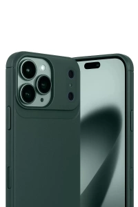 Apple iPhone 17 Pro Auto Focus Karbon Kapak - Koyu Yeşil