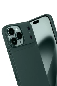 Apple iPhone 17 Pro Auto Focus Karbon Kapak - Koyu Yeşil