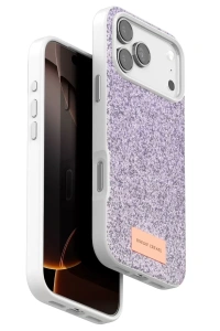 Apple iPhone 17 Pro Bright Simli Kapak - Lila