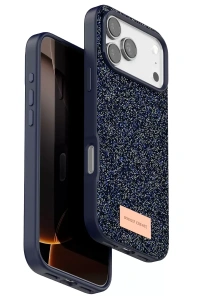 Apple iPhone 17 Pro Bright Simli Kapak - Mavi