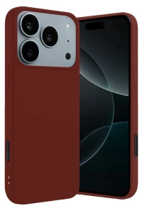 Apple iPhone 17 Pro First Silikon - Bordo