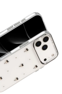 Apple iPhone 17 Pro Fiyonk Desenli Kapak - Desen 1