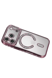 Apple iPhone 17 Pro Joke Simli Magneticsafe Kılıf - Pembe