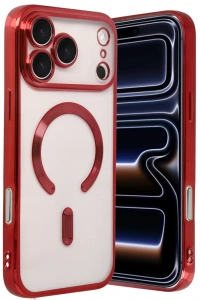 Apple iPhone 17 Pro Kross Magneticsafe Kapak - Kırmızı