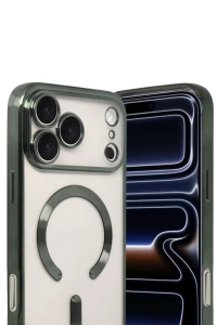 Apple iPhone 17 Pro Kross Magneticsafe Kapak - Koyu Yeşil