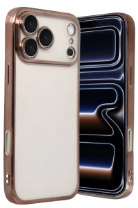 Apple iPhone 17 Pro Lensli Silikon - Çöl Titanyum