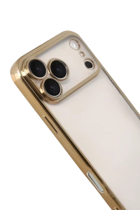 Apple iPhone 17 Pro Lensli Silikon - Gold