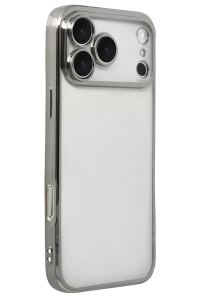 Apple iPhone 17 Pro Lensli Silikon - Gümüş