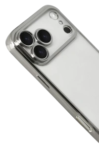 Apple iPhone 17 Pro Lensli Silikon - Gümüş