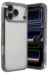 Apple iPhone 17 Pro Lensli Silikon - Titan Gri